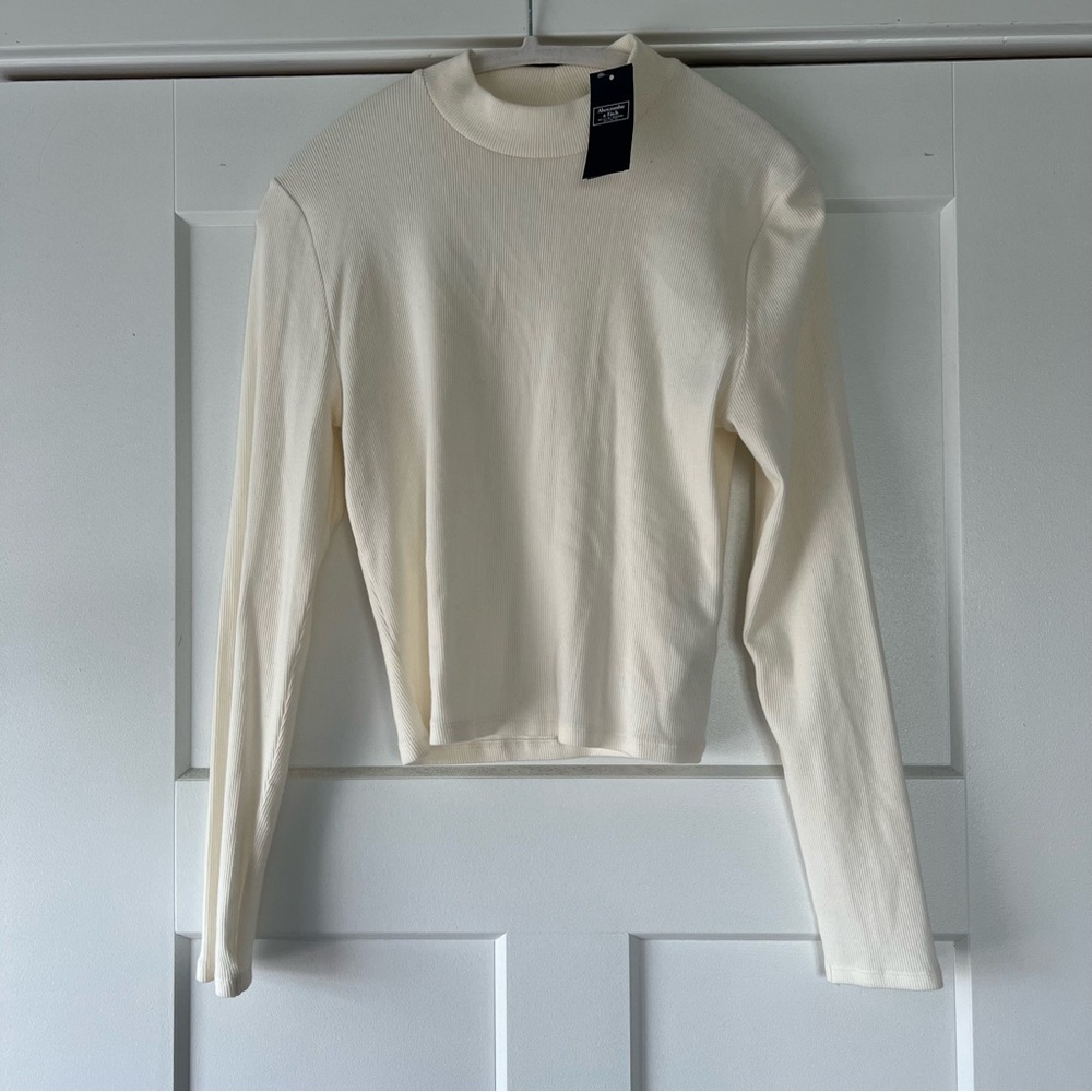 Cream Long Sleeve Top